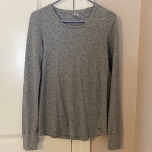 Victoria secret pink gray thermal top